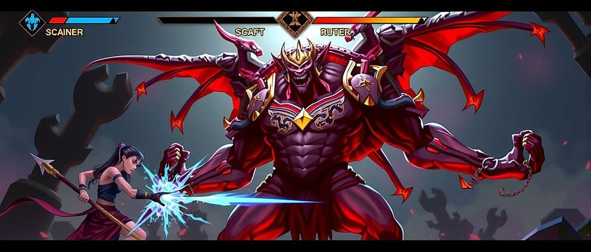 Star Anise Victor Combat System Star Anise Victor combat scene showing a player character fighting a mythical rakshasa demon