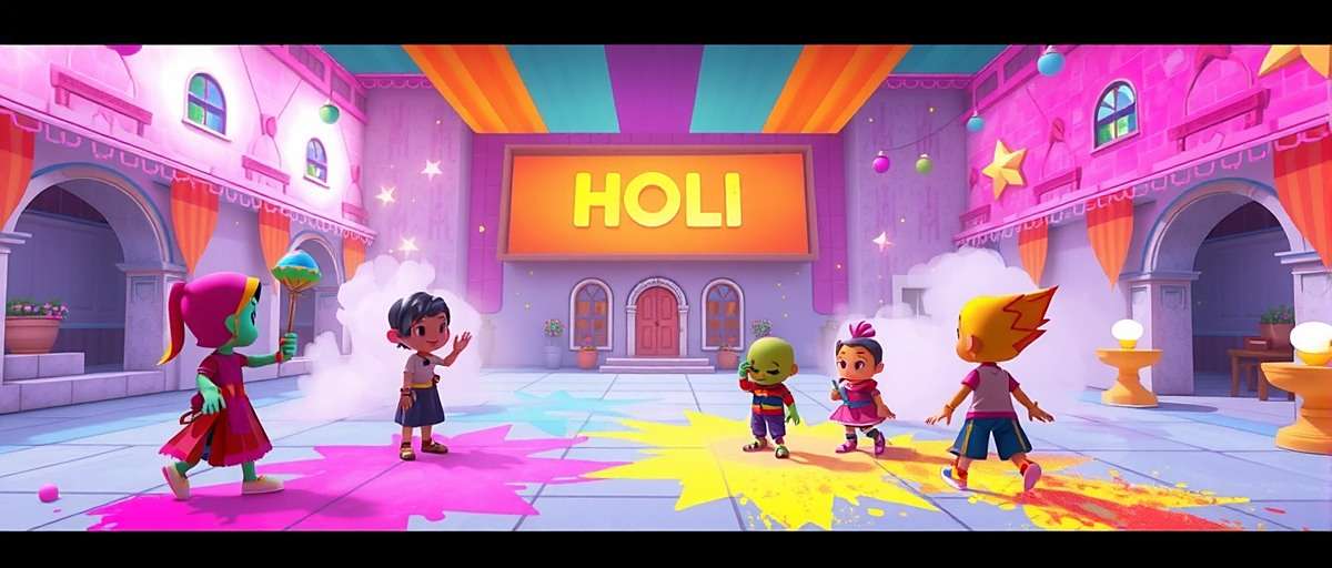 Star Anise Victor Holi Event Star Anise Victor Holi event showing colorful game environments and characters celebrating the festival